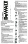 DeWalt DC618 Instruction manual