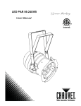 Chauvet LED PAR 56-24UVB User manual
