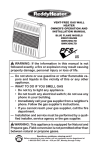 ReddyHeater BWH20NLTD Installation manual