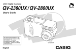 Casio QV-2800UX User`s guide