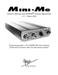 Custom Audio Electronics Mini PLUS Owner`s manual