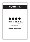 Equinox Systems Megabar System EQLED63 User manual