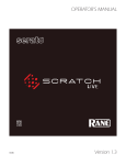 Rane Serato Scratch live Operator`s manual