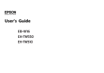 Epson EH-TW550 User`s guide