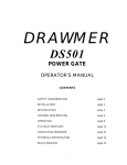 Drawmer DS501 Operator`s manual