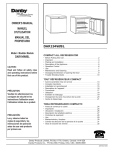 Danby DAR194BL Owner`s manual