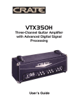 Crate VTX350H User`s guide