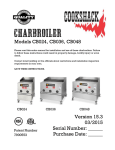 Cookshack CB048 Operator`s manual