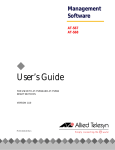 Allied Telesis AT-FS7016 User`s guide