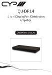 CYP QU-DP14 Specifications