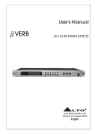 Alto Verb User`s manual