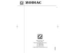Zodiac G4 Instruction manual