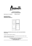 Avanti FF761PS Instruction manual