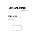 Alpine KTE-580V Owner`s manual