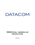 Datacom DM4000 Series Specifications