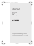 Clarion CX609A Owner`s manual