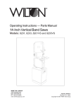 Wilton 8201VS Operating instructions