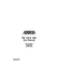 ADTRAN TSU 120 User manual