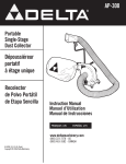 Delta A15098 Instruction manual