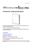 economy radiator Electric radiator User manual