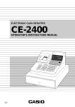 Casio CE-4700 Instruction manual
