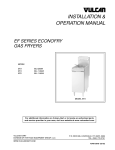 Vulcan-Hart ECONOFRY EF3 ML-52099 Specifications