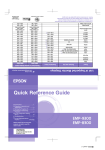 Epson EMP-9300 User`s guide