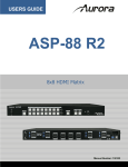 Aurora ASP-88 User guide