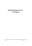 AOpen 4-Port 10/100Mbps Ethernet Broadband Router User manual