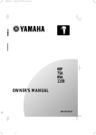 Yamaha 8B Owner`s manual