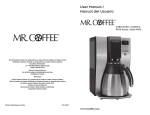 Mr. Coffee BVMC-ECMP1001R User manual