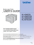 Brother HL-4040CDN User`s guide