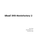 Ulead MOVIEFACTORY 5 PLUS User guide