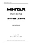 Minitar MWIPC-1510WG User manual
