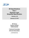 SD Association SD-501 Specifications