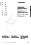 Dimplex SI 21CS Operating instructions