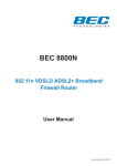 BEC 8800N User manual