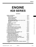Mitsubishi 4G9 series Specifications