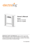Dimplex DFP15-1132 Owner`s manual