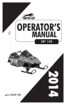 Arctic Cat ZR 120 Operator`s manual