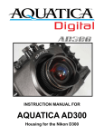 Aquatica Digital AD300 Instruction manual