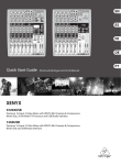 Behringer XENYX MIXER 1204USB Specifications