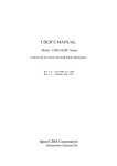 Citizen CBM-202 Series User`s manual