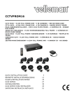 Velleman CCTVPROM16 Installation guide