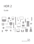 Bang & Olufsen HDR 2 User`s guide