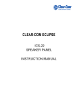 Clear-Com ECLIPSE MATRIX Instruction manual