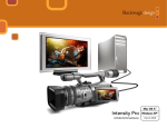 Blackmagicdesign Intensity Pro Instruction manual