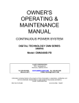 Clary Corporation SN1500 Specifications