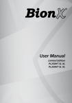 BionX PL250HT SL XL User manual