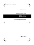 Radio Shack 1250 Owner`s manual